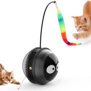 lot 10241 image: AIPERRO Cat Toys for Indoor Cats, Innovative Interactive Cat Toy Ball with Bird Chirping, USB Rechargeable Automatic Exercise Rolling Cat Toy for Bored Indoor Adult Cats Kittens, Black