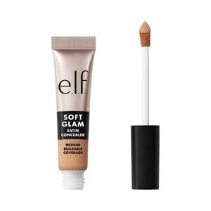 lot 10242 image: e.l.f. Soft Glam Satin Concealer, Medium Coverage For Blemishes & Under-Eye, Crease-Resistant, Long Lasting, Vegan & Cruelty-Free, 21 Light Neutral