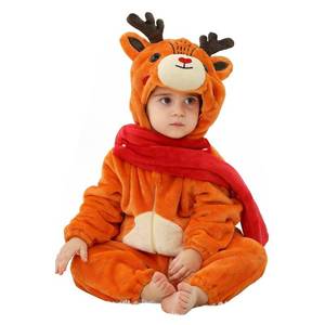 lot 10250 image: Baby Reindeer Costumes Unisex Toddler Outfit Halloween Dress Up Romper 6-12 Months