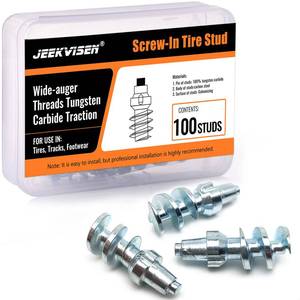 lot 10268 image: Tire Studs, Screw Snow Carbide Spikes, Wheel Tyres Studs for Wading & Running Shoes, Mountain & Fat Bikes, Scooters, Autos, Pickups, ATVUTVs, Sport Motorcycles, Loaders, Tractors