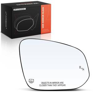lot 10270 image: A-Premium Right Passenger Side Heated Mirror Glass with Backing Plate - Compatible with Toyota Highlander 2014-2019 - Exterior Side View Convex Mirror with Blind Spot Detection