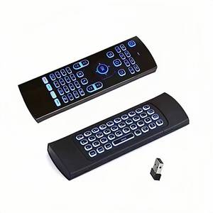lot 10284 image: 7 Color Backlit LED MX3 Pro Mini Keyboard Fly Remote Mouse,Android TV Remote Control,IR Learning Mini Wireless Keyboard for Android TV Box.HTPC.IPTV,Networked Set-top Box,Mini PC(Battery not Included)