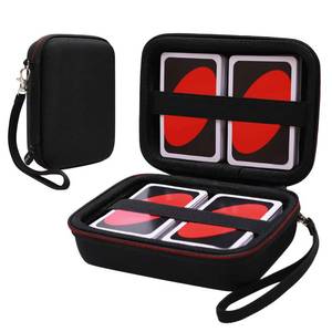 lot 10294 image: L LTGEM 300 Card Game Case Compatible with PokemonUNOPilesPhase 10Exploding KittensFive CrownsFlip 7SKYJOSlingzSurvivorGo FishDutch BlitzMonopoly Deal and Playing Card, Black(Case Only)