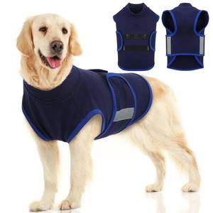 lot 10299 image: MIGOHI Dog Anxiety Relief Coat,Comfort Anxiety Vest for Dogs,Adjustable Anxiety Calming Wrap for Fireworks,Thunderstorms,Travel, Separation, Dog Anxiety Jacket for Small Dogs,L,NavyBlue
