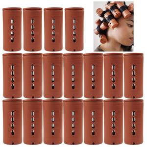lot 10329 image: BAILYELA Extra Large 18 Pcs Perm Rods, Jumbo Size 3.25in8.25cm Hair Rollers for Natural & Long Hair, Cold Wave Rods for Curling & Perming, Home Hairdressing Tools, Brown