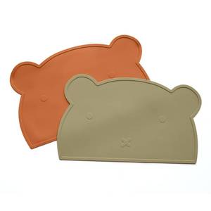 lot 10336 image: Silicone Placemats for Toddlers & Kids, Baby Table Mat for Restaurants & Dining Table, Non Slip &Wipeable Samll Placemats Cute Food Mat Eating Mat for Toddlers Self-Feeding Fun, 2 Pack