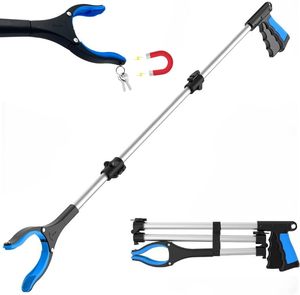 lot 10342 image: Grabber Reacher Wheelchair aid,FitPlus Premium Grabber Tool accesery 34 Inch, Strong Magnet Grabber Reacher for Elderly, Lightweight Extra Long Handy for Trash (Blue, 43 Inches)