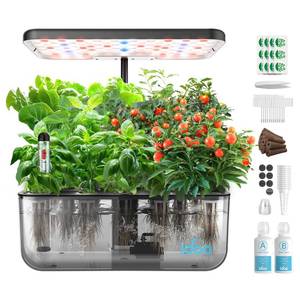 lot 11687 image: iDOO Hydroponics Growing System Kit 12 Pods, Christmas Gifts Gardening Gifts for Women Mom Dad Kids, Indoor Herb Garden with LED Grow Light for Home School, Indoor Plants Good for Mental Health (Used)