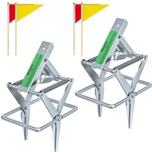 lot 11695 image: 2 Pack Mole Traps That Kill Best, Vole Traps Outdoor Use Scissor for Lawns, Mole Trap Easy to Set Galvanized Steel Reusable Quick Capture Gopher (Used) Only One