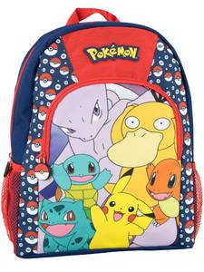 lot 12022 image: Pokemon Bag  Boys Pikachu Backpack  Boys Backpack  Bulbasaur School Rucksack Blue One Size