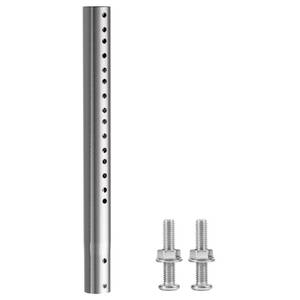 lot 12031 image: 14 Antenna Pole Mount Extension Tube with Multiple Mounting Holes, Compatibility with ASIN B0DLKGHV6J and B0D4XZWFBR, Stainless Steel Extender Pipe Bracket Rod Allows for Length Adjustment Sliver