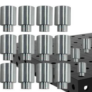 lot 12038 image: RCTUTEIAO Welding Table Fixture Pins 12 Pcs 58 x 1 x 1.5 Stop Alignment Aluminum Accessories Square Quick Setup Fixturing Kit