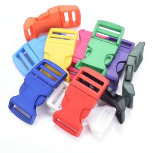 lot 12045 image: CooBigo 10Pack 1(26mm) Contoured Plastic Side Release Buckles, Paracord Buckles for Backpack Straps Paracord Bracelet Pet Collar (Only 7)