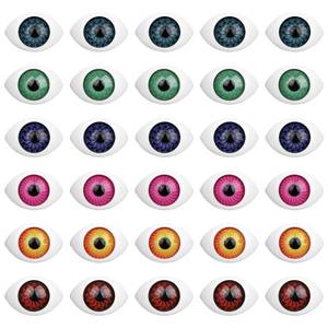 lot 12049 image: Healifty 100Pcs 0.9 Inch Acrylic Eyeballs for Crafts Realistic Hemisphere Fake Eyes for Doll Making Phone Case Accessories