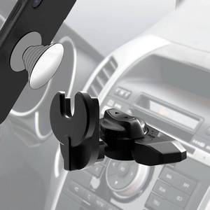 lot 12052 image: JCTRIWAY CD Slot Car Grips Phone Holder,CD Slot Phone Holder for GripSocket,Car Mount for Pop Socket Compatible with Magsafe Wallet, Black