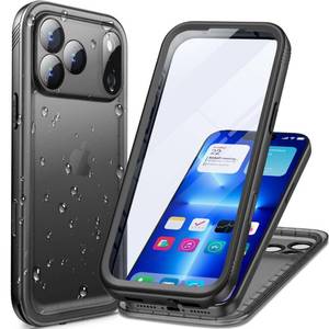 lot 12063 image: Cozycase TOP Waterproof Case for iPhone 17 Pro Max - Military Heavy Duty 360 Shockproof Full Body with Screen Camera Protector Double IP68 Water Dust Drop Proof Hard Rugged 17PM Front Back Slim Cover
