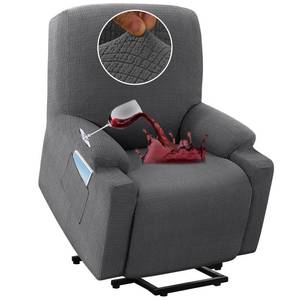 lot 12455 image: H.VERSAILTEX 100% Waterproof Stretch Recliner Cover 1 Piece Electric Power Lift Recliner Chair Slipcovers Furniture Protector Couch Soft with Elastic Bottom, Medium,Grey