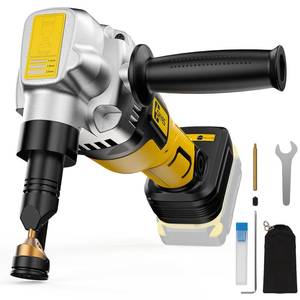 lot 15226 image: Metal Nibbler Fit for DeWALT 20v Max Battery Brushless Motor 16 Gauge Variable Speed Assist Handle & 2 Blades For Metal Cutting, Stainless Steel and Aluminum(Battery not Included)
