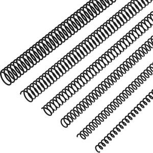 lot 15236 image: Leinuosen 120 Pack Plastic Spiral Binding Coils Kit Spirals Multi Size Coils for Binding Binder Combs Spines(14 516 38 12 58 34 Inch,Black)