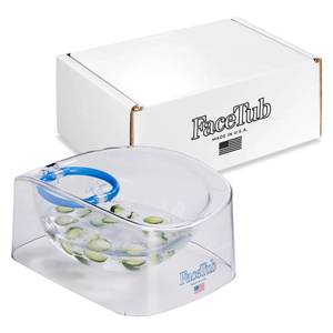 lot 15239 image: The FaceTub Cold Ice Bath, Premium Face Bowl For Ice, Face Tub Facial Cold Plunge to Support Skin Health & Relaxation, Facial Cold Plunge with Breathing Tubes, Combine Deep Breathing & Cold Plunge