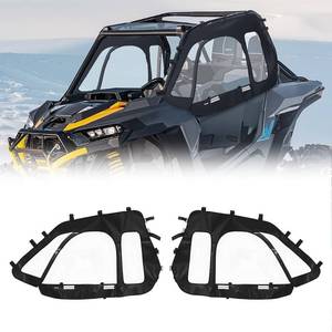 lot 15243 image: VEVOR Cab Enclosure Upper Doors, Compatible with Polaris RZR XP 1000XP Turbo 2014-2023, Soft Upper Doors, Windproof Upgraded Zipper UTV Soft Side Window Kit, Work with Side Mirrors and Windshields