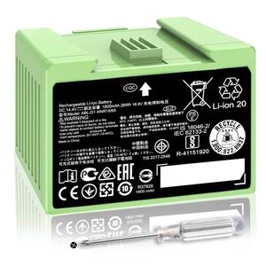 lot 16230 image: for Roomba Replacement Battery ABL-D1 Battery for iRobot Roomba i&e Series i7 i7 j7 j7 i3 i3 i4 i4 e5 e6 Roomba Replacement Parts 14.4V 1800mAh26Wh (Not fit for iRobot Roomba Combo Series )