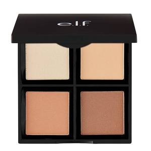 lot 16239 image: e.l.f. Contour Palette, 4 Shades, Customizable, Easy to Apply, Sculpts, Shades, Brightens, LightMedium, Infused with Vitamin E, All-Day Wear, 0.56 Oz