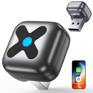 lot 16245 image: FAHREN ���°��°���-���°��°��� Wireless CarPlay Adapter for iPhone & Android Auto��Ultra Mini��6X Fast Auto-Reconnect, Latest A9 Chip, Convert Wired to Car Play Wireless, No Lags for iOS 10 & Android 11