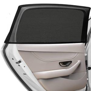 lot 16277 image: Car Rear Side Window Shades,2 Pack Stretchy Mesh Car Window Screens Sun Shades Mosquito Nets Covers Fit for 96% Cars SUVs, Anti-Sun Glare,UV Protection,Privacy Protection