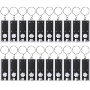 lot 16281 image: Uniclife 20 Pack Mini LED Keychain Flashlight 12 Lumen Portable Ultra Bright Light Battery Powered Flat Black Torch for EDC Outdoor Camping Hiking and Emergency Lighting (Batteries Included)