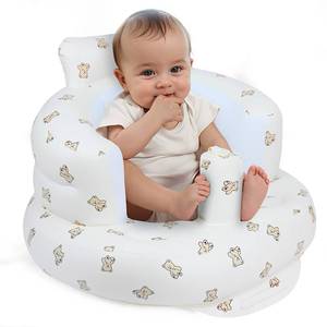 lot 16300 image: EKEPE Inflatable Baby Seat for Babies 3 Months & Up, Baby Floor Seats for Sitting Up, Baby Seats for Infants, Blow Up Baby Chair with Built in Air Pump - Bear