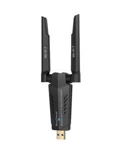 lot 16317 image: BrosTrend BE6500 USB WiFi 7 Adapter, Tri-Band Long Range USB WiFi Adapter for Desktop PC Laptop, Wireless Dongle 6GHz  5GHz  2.4G, Ultra-Low Latency Wi-Fi Antenna PC Gaming for Windows 1110, 4K-QAM