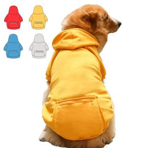 lot 16319 image: Dog Hoodie for Small Medium Large Dogs,Fleece Hoodie for Dogs with Zipper Pocket,Fall Winter Warm Cat Puppy Sweatshirts(Yellow,5XL)