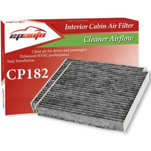 lot 16328 image: 2-Pack EPAuto CP182 (CF11182) Cabin Air Filter Replacement for Honda Accord, Civic, CR-V, Fit, HR-V, Insight, Odyssey, Pilot, CR-Z, ClarityAcura Integra,MDX,RDX,TLX - Fits Select Models 2009-2025