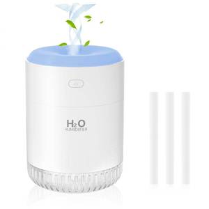 lot 16334 image: SZO Portable Mini Humidifier, 500ML USB Personal Cool Mist Humidifiers for Bedroom Office Travel Desk, Whisper Quiet 20dB with 2 Mist Modes & Auto Shut-Off, Small Desktop Humidifier��WSQ02 white��