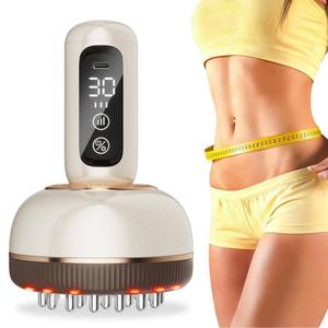 lot 16337 image: Lymphatic Drainage Massager, Handheld Cellulite Massage Tool with Red Light, Heat & Vibration  Multifunctional Lymphatic Drainage Tool for Belly, Legs, Hand Arms Skin Tightening & Relaxing Massage