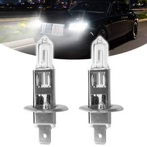lot 16354 image: Hirificing H1 Headlight Bulb 12V 55W Halogen Bulb, 2PCS Low Beam High Beam Fog Light Quartz Lamp Replacement, Car Xenon White Plug and Play Headlight Bulbs Driving Light Bulb