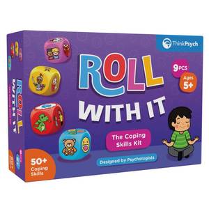 lot 18022 image: Roll with It  CBT Coping Skills Kit  Emotional Regulation Tools for Kids  Anger Management & Social Emotional Learning  Anxiety Relief  Ages 5  Play Therapy Toys for Counselors