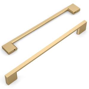 lot 18035 image: Amerdeco 10 Pack Champagne Bronze Cabinet Pulls 7.5 Inch(192MM) Hole Centers Kitchen Cabinet Handles Cabinet Hardware Kitchen Handles for Cabinets Cupboard Handles Drawer Pulls ZH0060