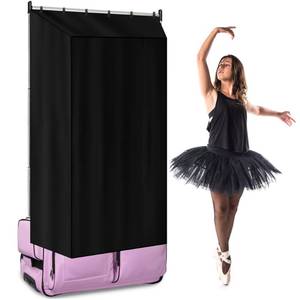 lot 18045 image: RunNico Three Sides Privacy Curtain for Dance Bag, Portable Dancer Changing Curtain with Storage Bag, Backstage Privacy Changing Room for Training Competition Outdoor Camping (Dance Bag Not Included)