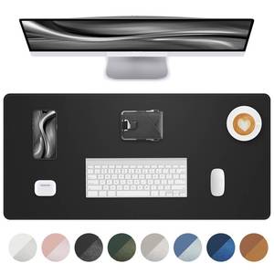 lot 18078 image: Non-Slip Desk Pad,Desk mat,Large Mouse Pad, Office Desk mat, Waterproof PU Leather Desk Blotter Mat, Desk Cover Mat,Desk Organizer and Accessories for Men(Black, 23.6 x 13.7)