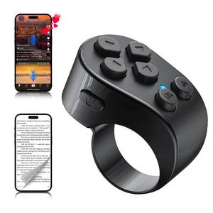 lot 18449 image: TikTok Scrolling Ring Remote Control,Page Turner for iPad iPhone & Android Tablet,Bluetooth Camera Remote, Scrolling Ring for TikTok,YouTube,Instagram,iOS,Android (Black)