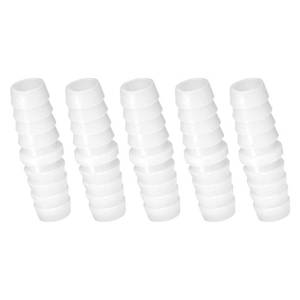 lot 18455 image: Quickun Plastic Hose Barb Fitting, 38 x 38 Barbed Splicer Mender Joint Adapter Union Fitting (Pack of 5)