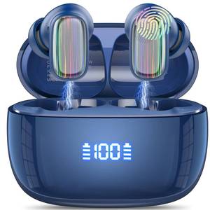 lot 18464 image: Conyat AI Language Translator Earbuds Real Time, 164 Language6 Translation Modes Translator Earbuds 3-in-1 Translation Headphones, Bluetooth 5.4 Translation Device for Travel Business Learning, Blue