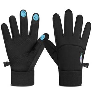 lot 18465 image: rivmount Kids Warm Winter Gloves Touchscreen Water-Resistant Cycling Running Skiing in Outdoor Cold Weather for Boy Girl Black L