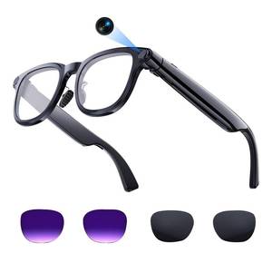 lot 18495 image: Aichiken AI Smart Glasses with 4K Camera, 8MPW Anti-Shake Bluetooth Glasses, 1080P Video Recording Dual Mic Noise Reduction, Real Time Translation&Simultaneous Interpretation (AI Glasses with Camera)