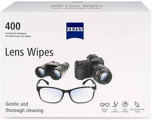 lot 19203 image: ZEISS Pre-Moistened Alcohol Wipes, Glasses Cleaner, 400 Count