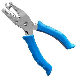lot 20327 image: Single Hole Punch 14�� Paper Hole Puncher for Crafts, One Hole Puncher with Blue Soft Grip Handle for Kids and Adults, Handheld Circle Punch for Paper Crafts in Home, Office, Classroom
