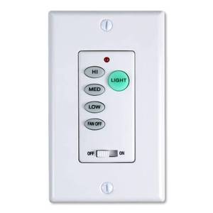 lot 20346 image: UC9050T Fan Remote, Enhanced Universal Ceiling Fan & Light Wall Control 3-Speed Fan Regulator with Full-Range Dimmer. CHQ9051T & UC-9050T, 2 Years Warranty