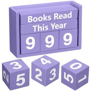 lot 20355 image: Yerliker Librarian Appreciation Gifts Books Read This Year Counter Book Lover Gift up to 999 Bookish Accessories Bookworm Gift for Club Members Student Teacher Reading Accessories